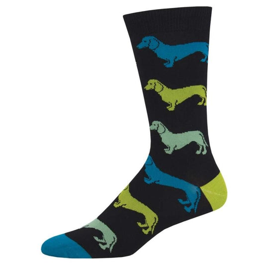 Socksmith ソックスミス DACHSHUND クルーソックス BLACK