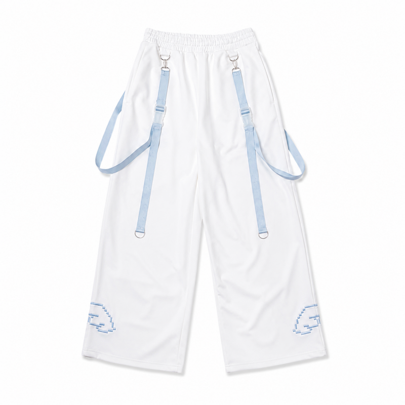 ACDC RAG ドットネコ ロングパンツ WHITE