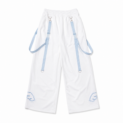 ACDC RAG ドットネコ ロングパンツ WHITE
