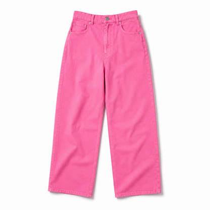 カラーツイル ストレートパンツ PINK