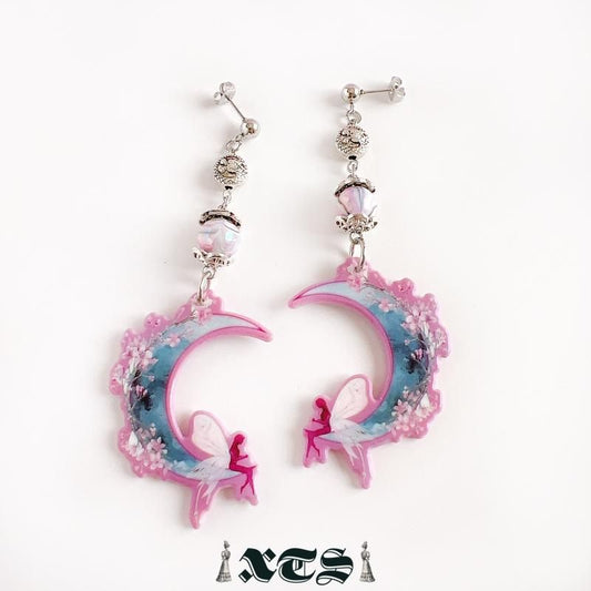 XTS Fairy Flower Moon ピアス TS0272