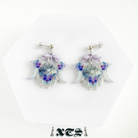 XTS Triple Moon ピアス TS0273
