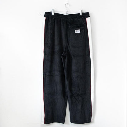 VISION STREET WEAR サイドライン ベロアジャージ セットアップ BLACK