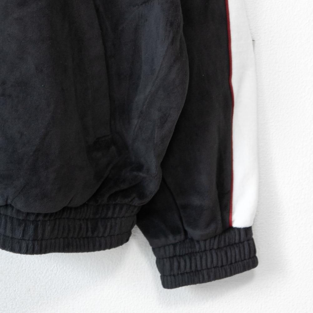 VISION STREET WEAR サイドライン ベロアジャージ セットアップ BLACK