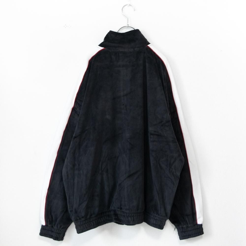VISION STREET WEAR サイドライン ベロアジャージ セットアップ BLACK