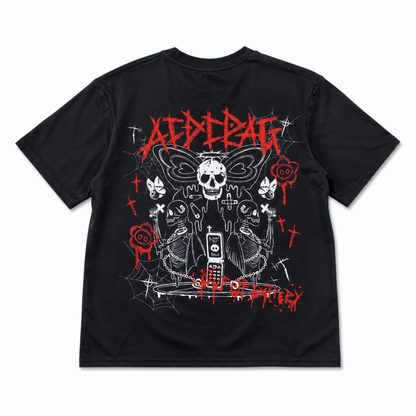 ACDC RAG WING HEART チビT 半袖Tシャツ BLACK ブラック