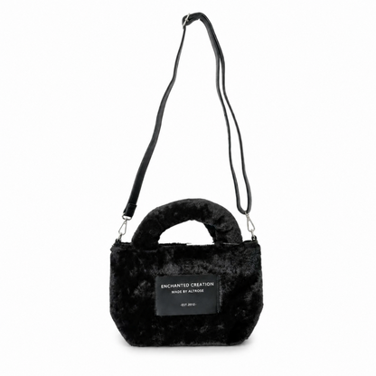 ファー 2WAY トートバッグ [ノエル] ALTROSE BLACK ブラック 黒