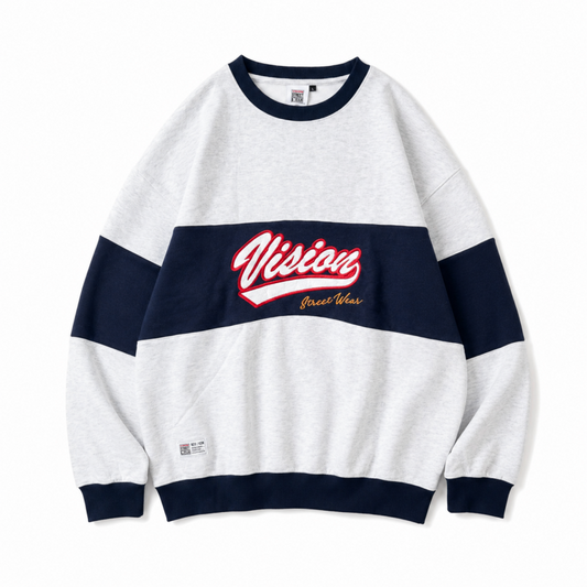 VISION STREET WEAR 裏起毛ホッケートレーナー GRAY グレー