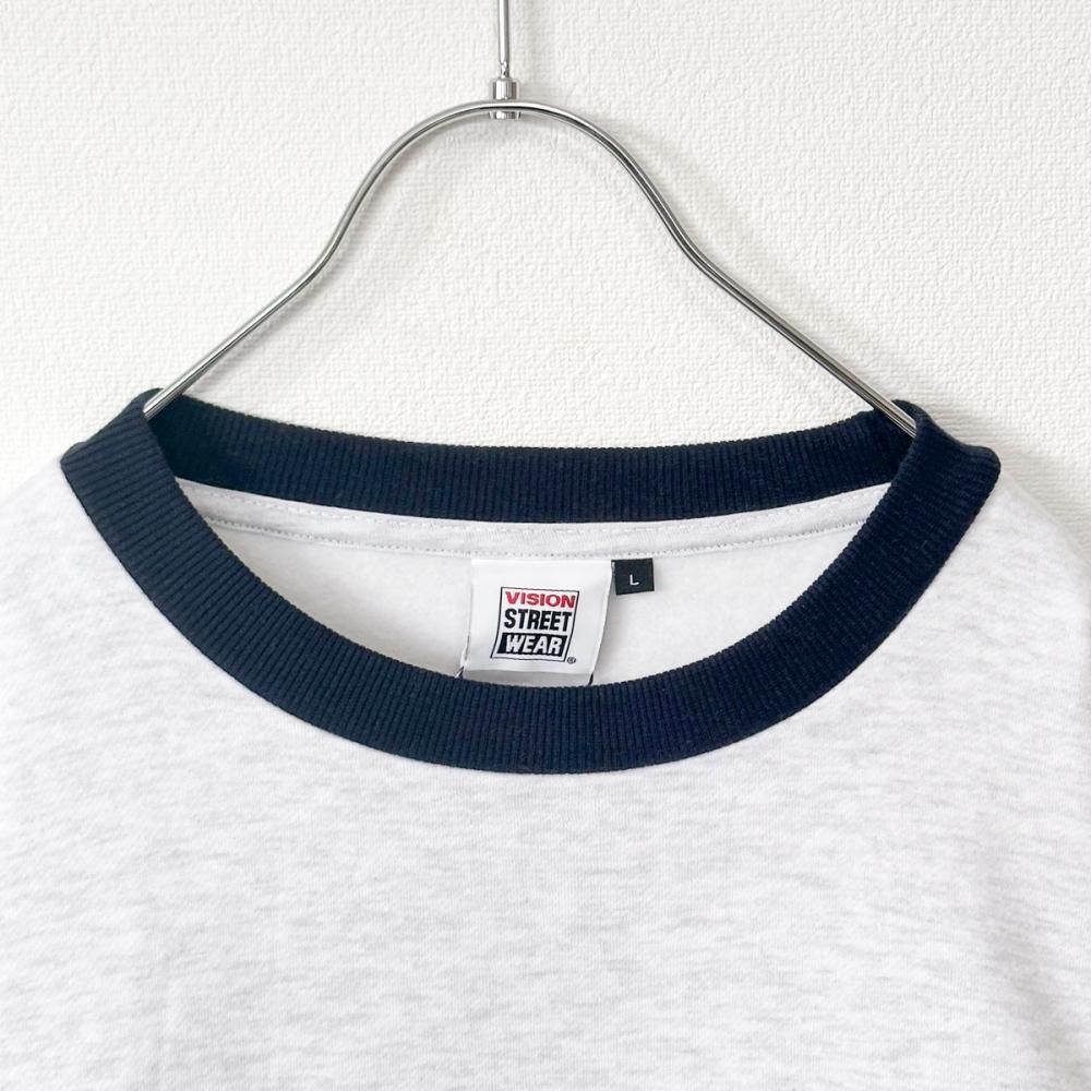 VISION STREET WEAR 裏起毛ホッケートレーナー GRAY グレー