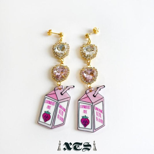 XTS いちごミルク ピアス TS0284
