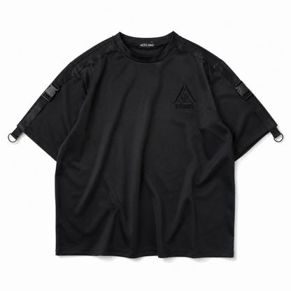 ACDC RAG CYBER PUNK 渦雷 半袖 Tシャツ BLACK