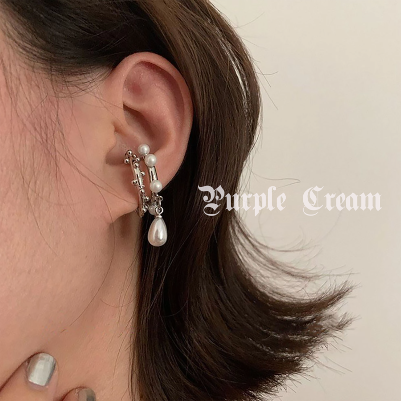 Purple Cream パールイヤーカフセット P906