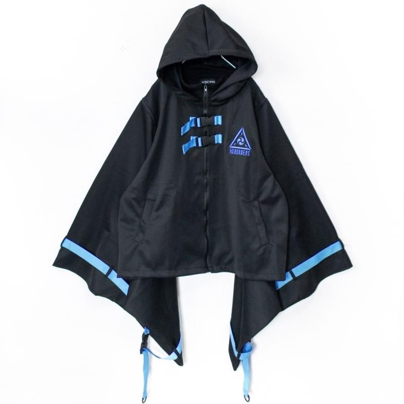 ACDC RAG CYBER PUNK 渦雷 キモノジャケット NEON BLUE BLACK