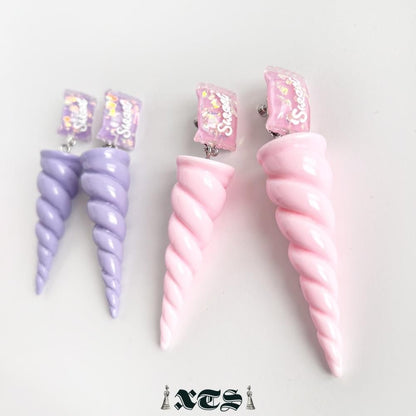 XTS Sweet Unicorn イヤリング PINK PURPLE TS0295