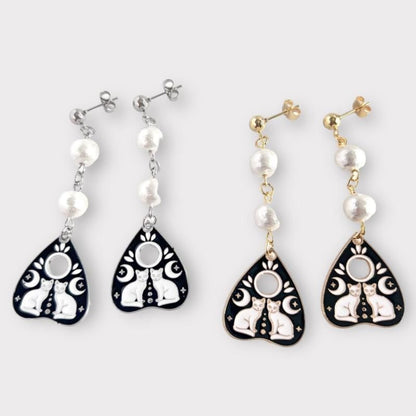 XTS Cat Planchette ピアス ツインキャット GOLD SILVER TS0298