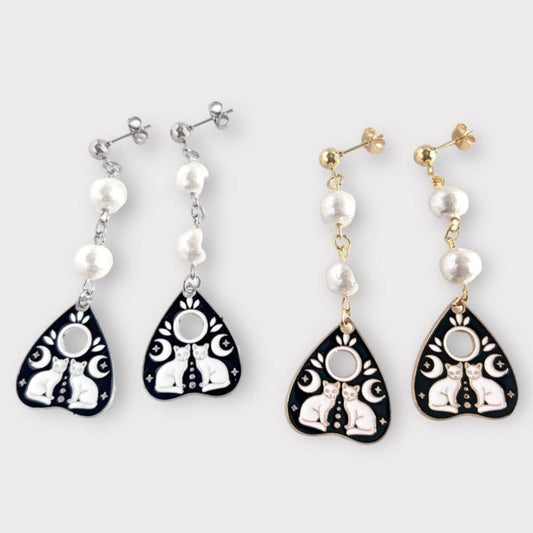 XTS Cat Planchette ピアス ツインキャット GOLD SILVER TS0298