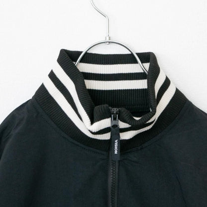 VISION STREET WEAR ＜ユニセックス＞ハーフZIPナイロンプルオーバー BLACK