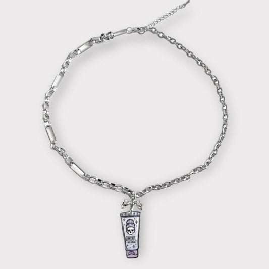 XTS Cat Face Cream チェーンネックレス TS0301