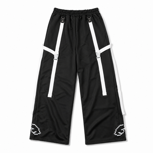 ACDC RAG ドットネコ ロングパンツ BLACK/WHITE