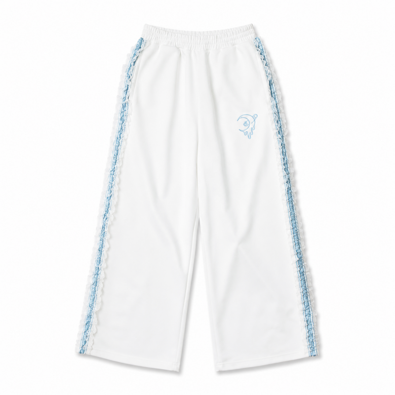 ACDC RAG 月 ジャージ ロングパンツ WHITE