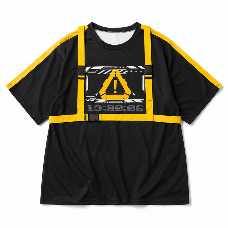 ACDC RAG ERROR CODE Tシャツ BLACK YELLOW