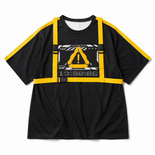 ACDC RAG ERROR CODE Tシャツ BLACK YELLOW