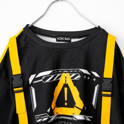 ACDC RAG ERROR CODE Tシャツ BLACK YELLOW