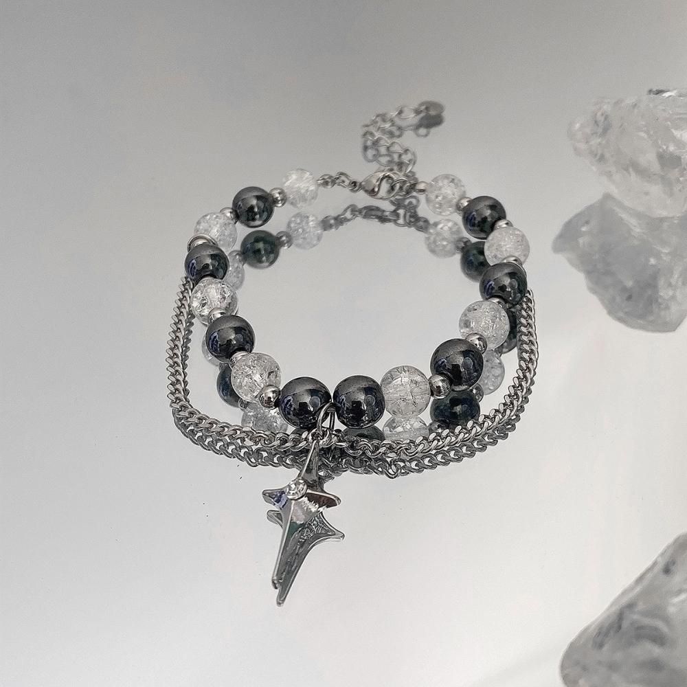 ビーズ チェーン ブレスレット SILVER