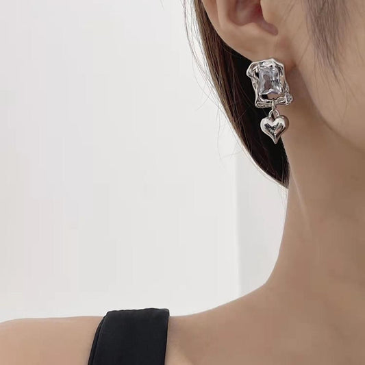 アシンメトリーピアス SILVER