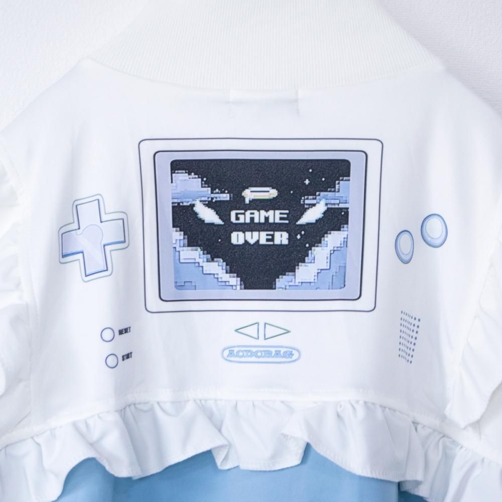 ACDC RAG GAME OVER フリルジャケット 半袖ver BLUE