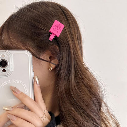 COLORFUL 麻雀牌 カラー ヘアクリップ