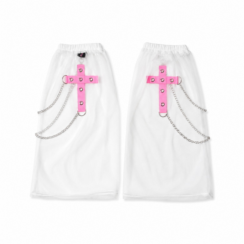 ACDC RAG x kuua HEAVEN レッグウォーマー WHITE PINK