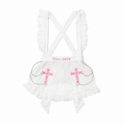 ACDC RAG x kuua HEAVEN エプロン WHITE PINK