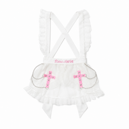 ACDC RAG x kuua HEAVEN エプロン WHITE PINK