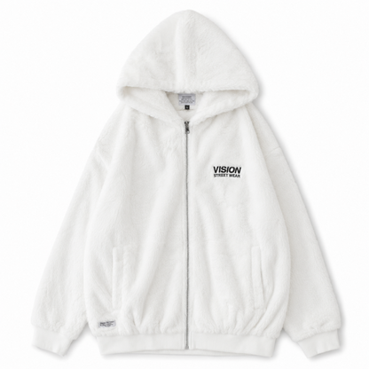 VISION STREET WEAR フードファーブルゾン WHITE