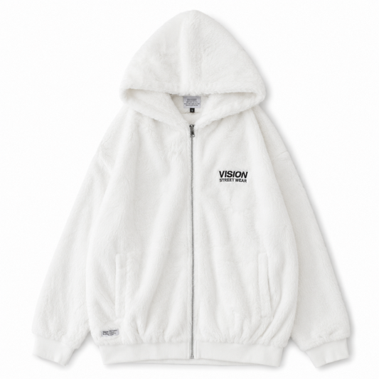 VISION STREET WEAR フードファーブルゾン WHITE