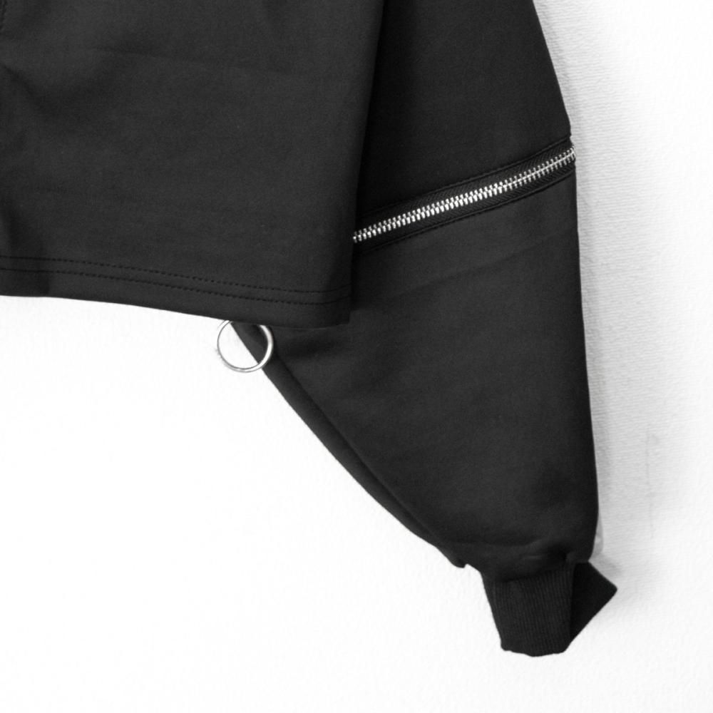 ACDC RAG 渦雷 CYBER PUNK ZIP スウェットトップ BLACK