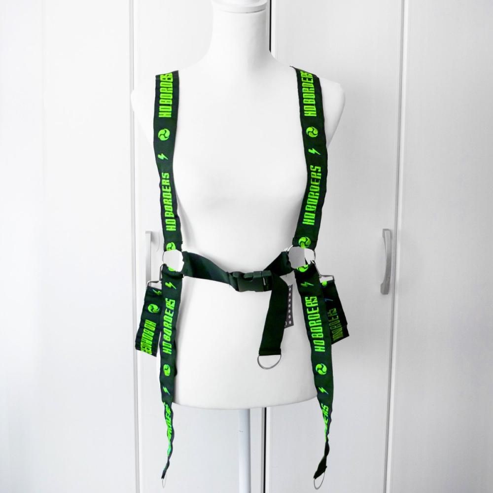 ACDC RAG 渦雷 CYBER PUNK ハーネス BLACK GREEN