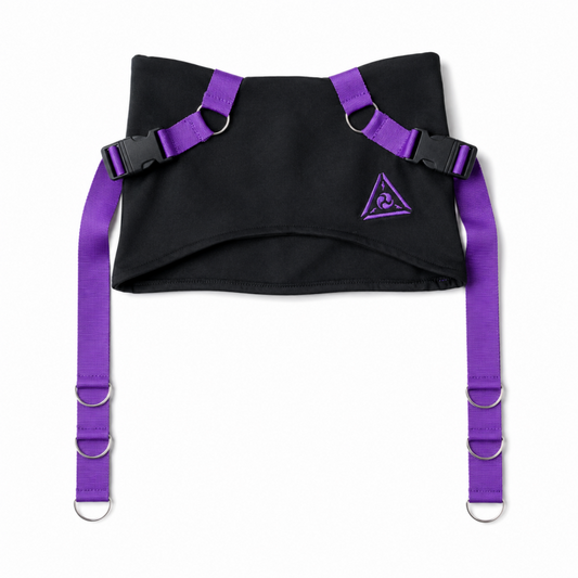 ACDC RAG 渦雷 CYBER PUNK ネコミミハット BLACK PURPLE