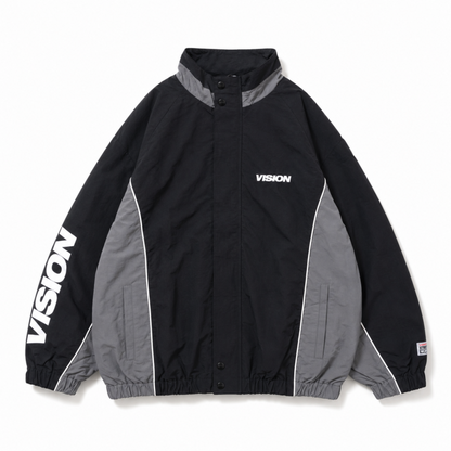 VISION STREET WEAR ラグラントラックジャケット BLACK
