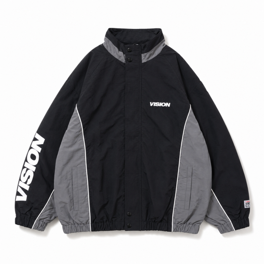 VISION STREET WEAR ラグラントラックジャケット BLACK