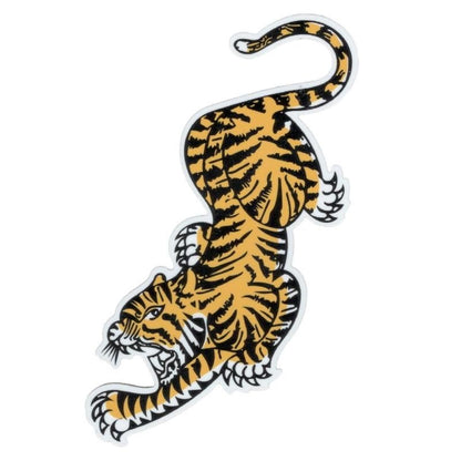 虎 LEFT TIGER タイガー バイカーステッカー バイク ハーレー ヘルメット BK007