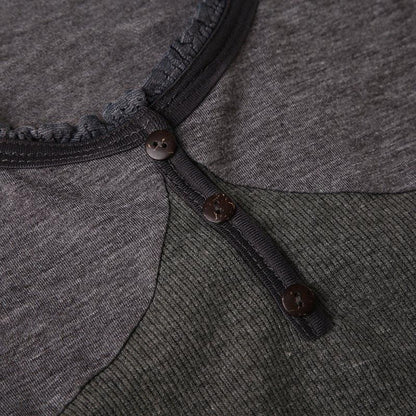 Y2K フィット 長袖 トップス GRAY