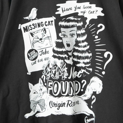 404 NOT FOUND by Gummy ビッグシルエット 長袖Tシャツ ロンT CHARCOAL