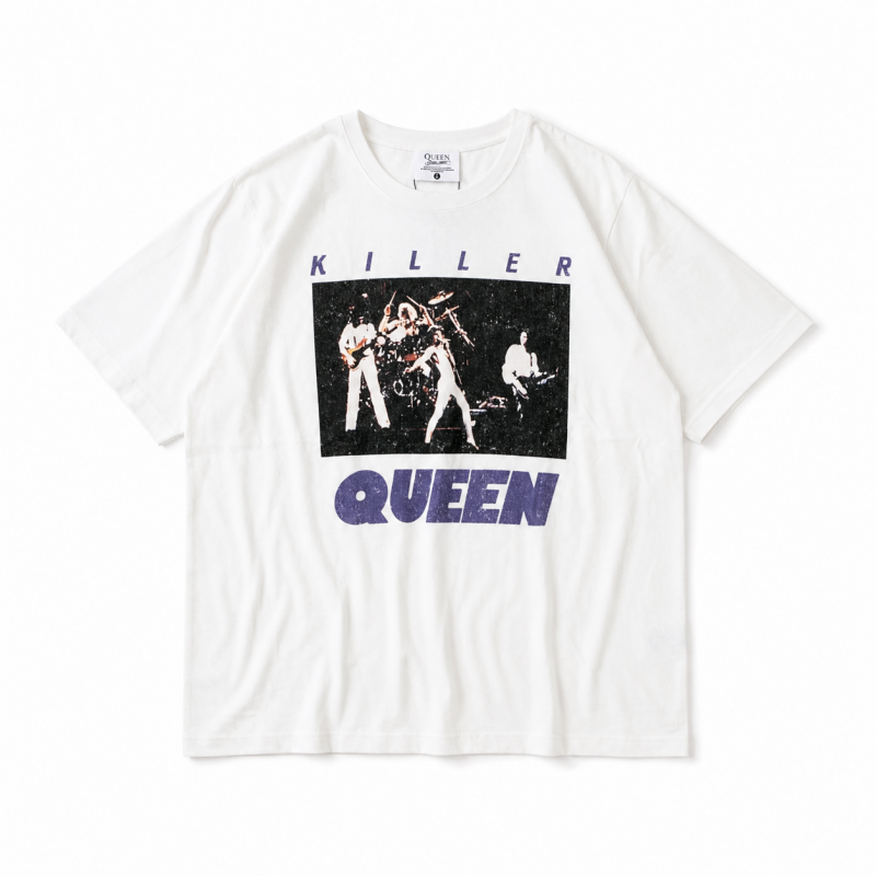 QUEEN クイーン フォト ロゴ Tシャツ WHITE