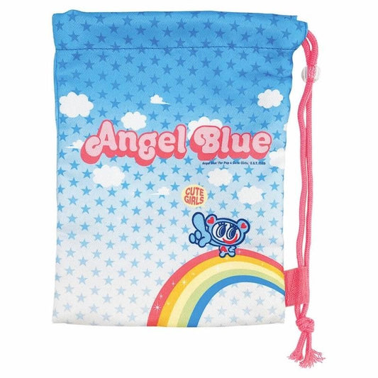 エンジェルブルー ANGEL BLUE ショッパー風巾着 BLUE