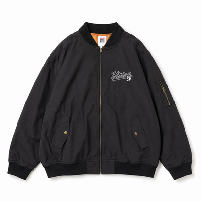 VISION STREET WEAR ワッペンビッグ MA-1 BLACK