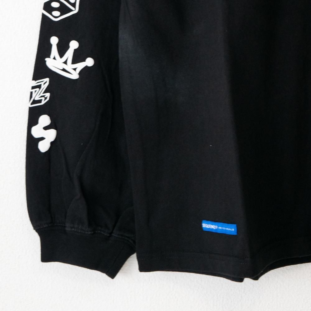 SEQUENZ O.G COLLAGE PUFF プリント ロンT BLACK