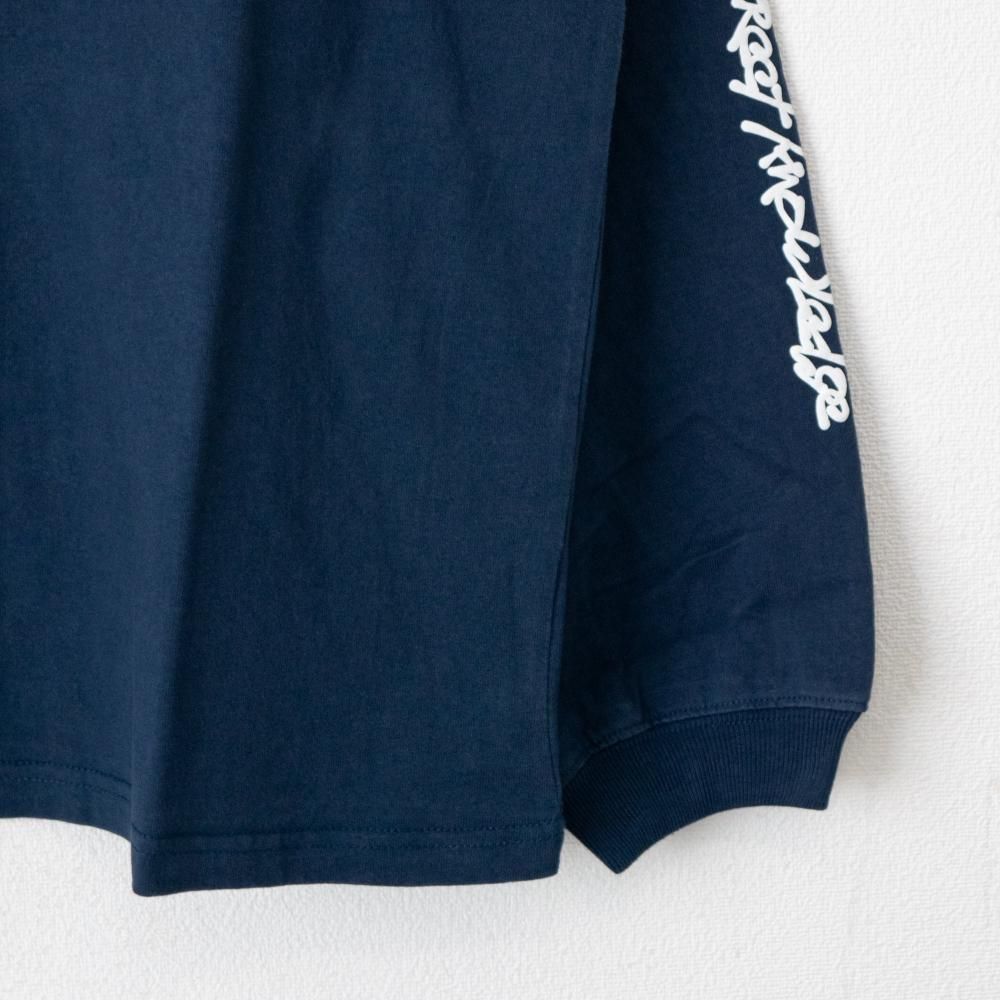 SEQUENZ O.G COLLAGE PUFF プリント ロンT NAVY