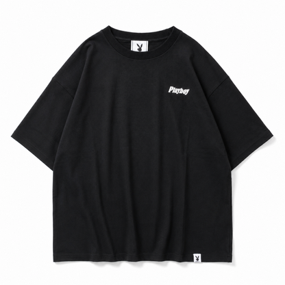 SEQUENZ meets PLAYBOY PB SPRAY×BUNNY EMB 半袖Tシャツ BLACK